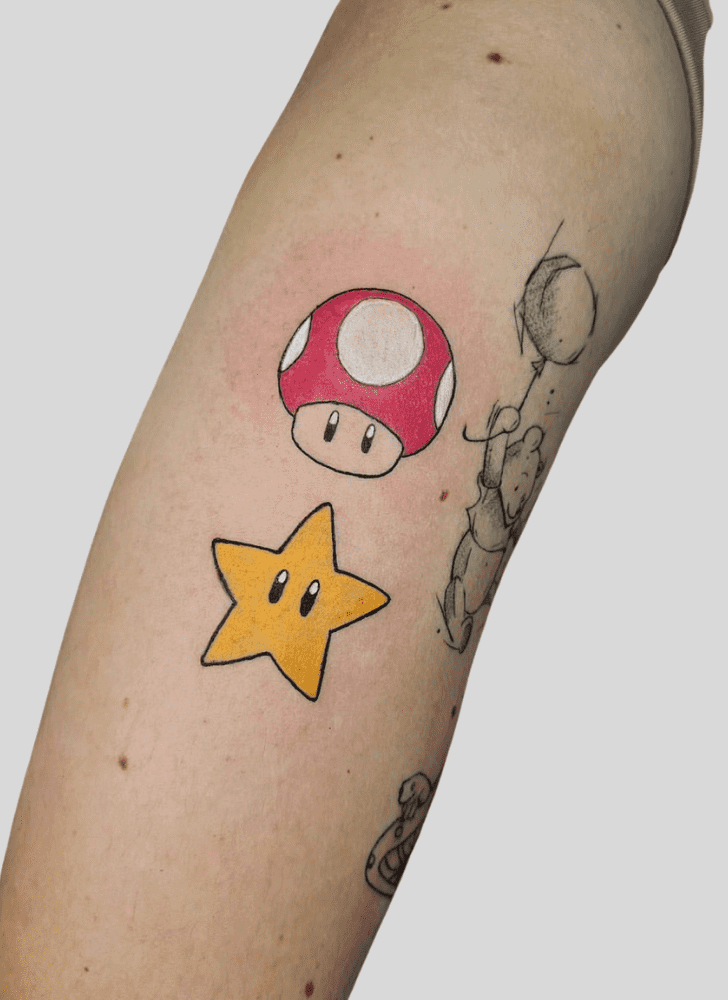 Mario Tattoo Photo