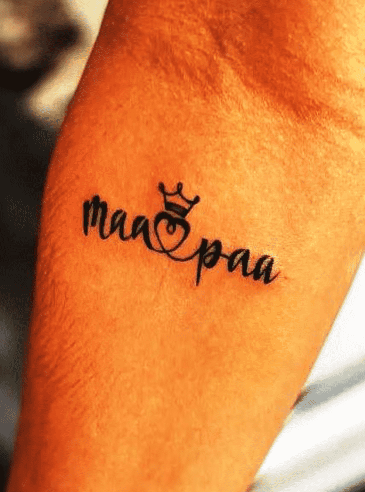 Mom Dad Tattoo Shot