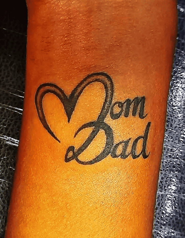 Mom Dad Tattoo Ink