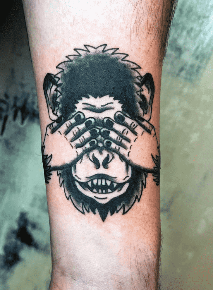 Monkey Tattoo Figure