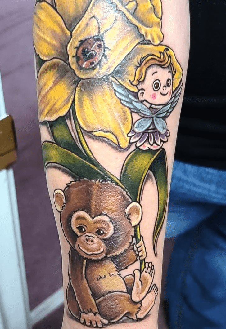 Monkey Tattoo Portrait