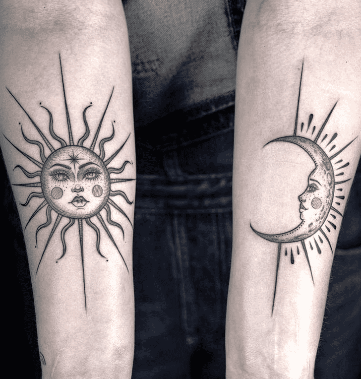 Moon Tattoo Design Image