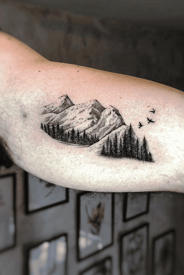 Mountain Tattoo Ink