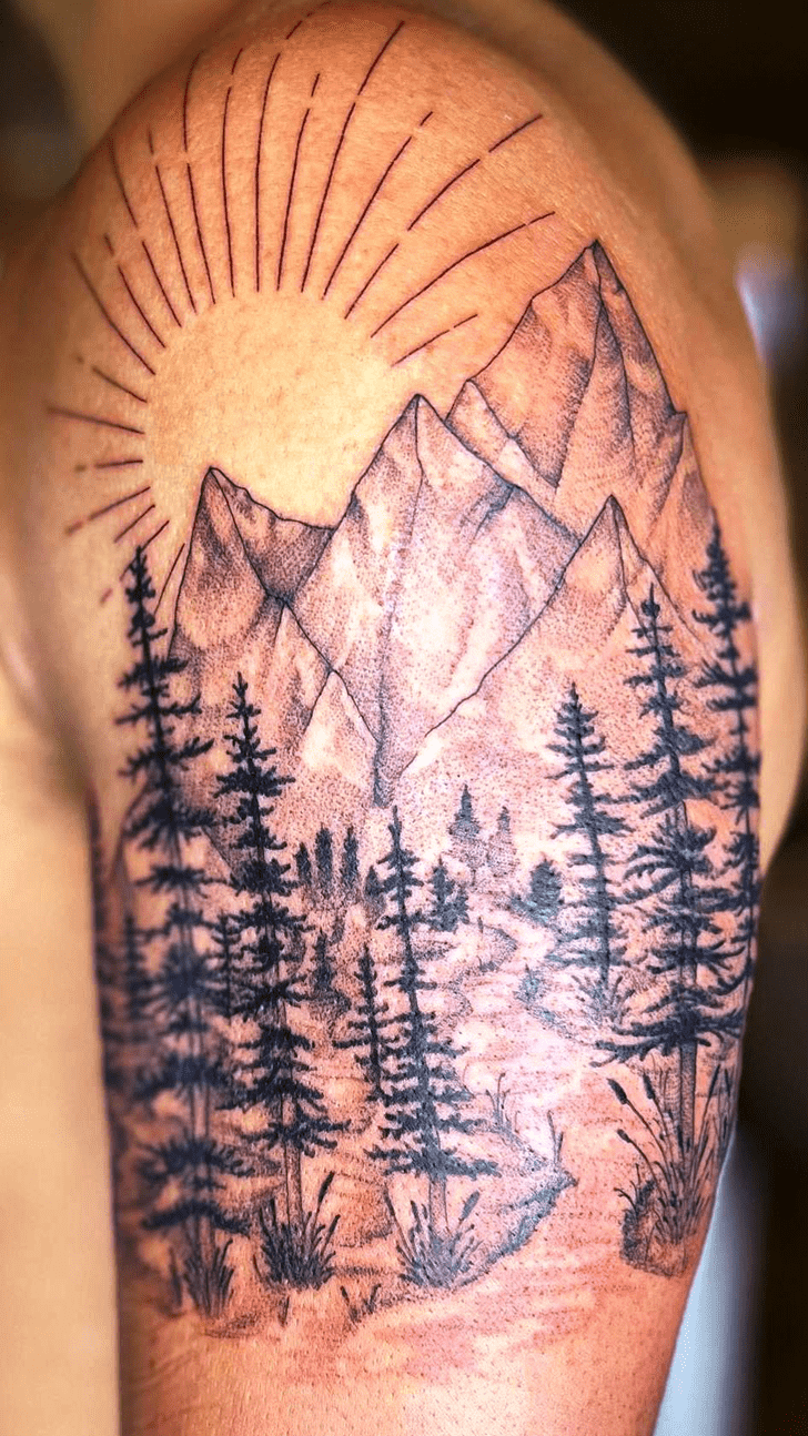 Mountain Tattoo Figure