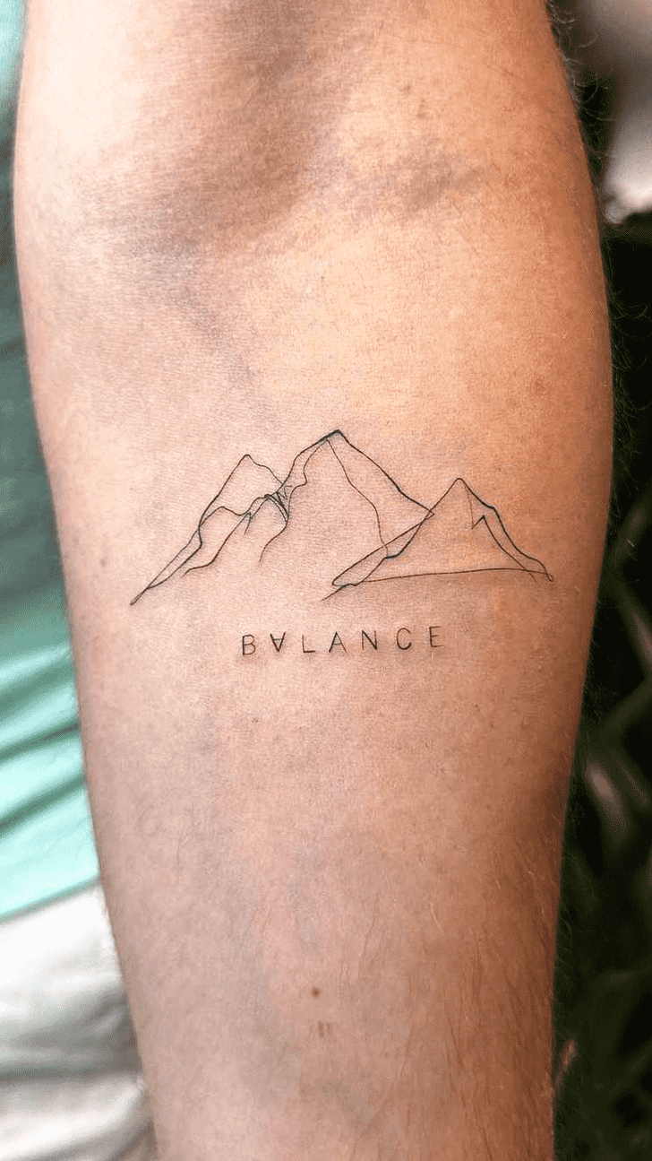 Mountain Tattoo Portrait