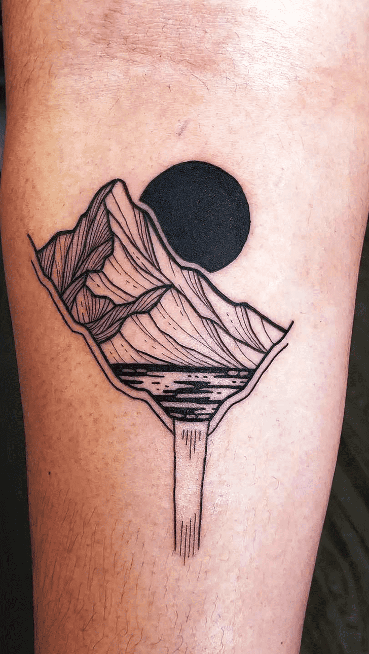 Mountain Tattoo Ink