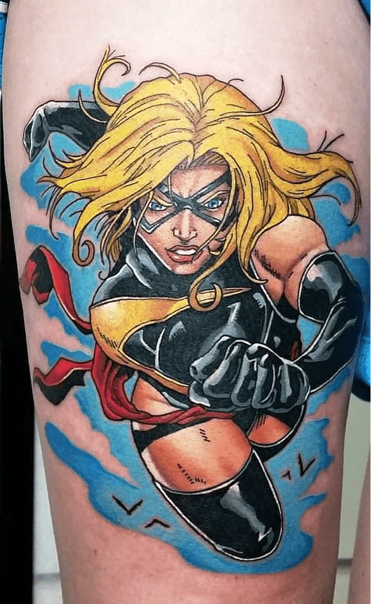 Ms. Marvel Tattoo Figure