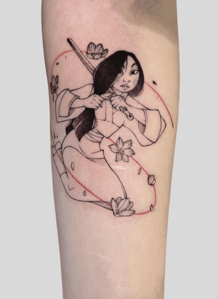 Princess Mulan Tattoo Photograph