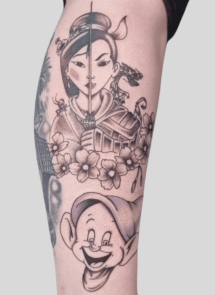 Princess Mulan Tattoo Portrait