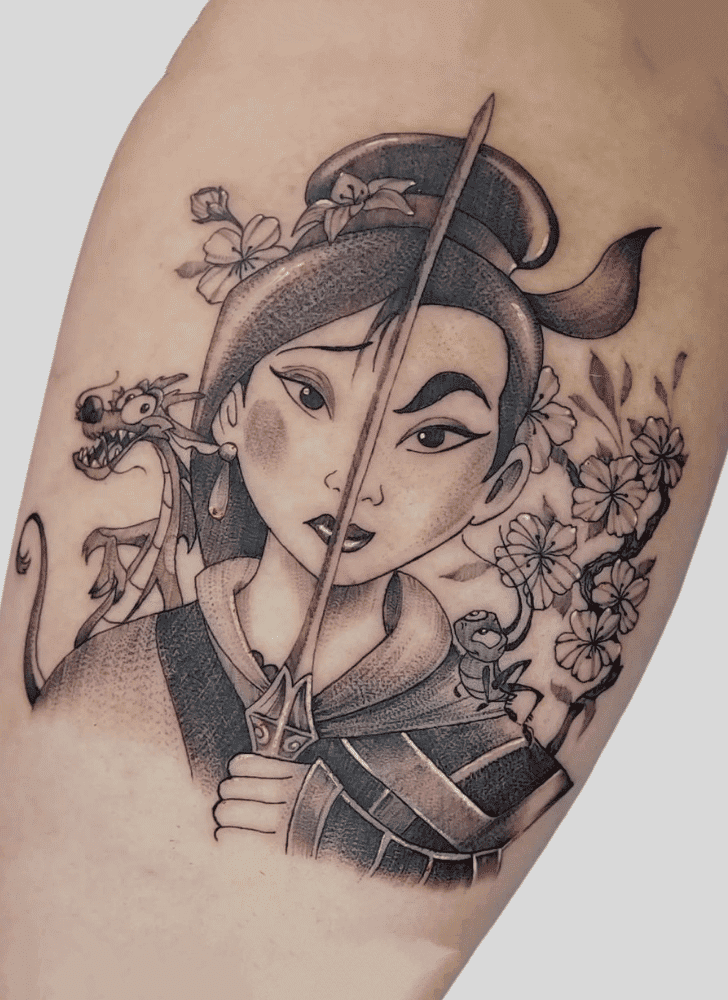 Princess Mulan Tattoo Shot