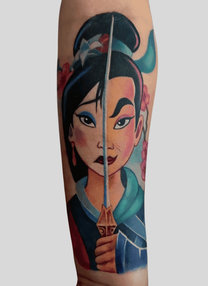 Princess Mulan Tattoo Design Image