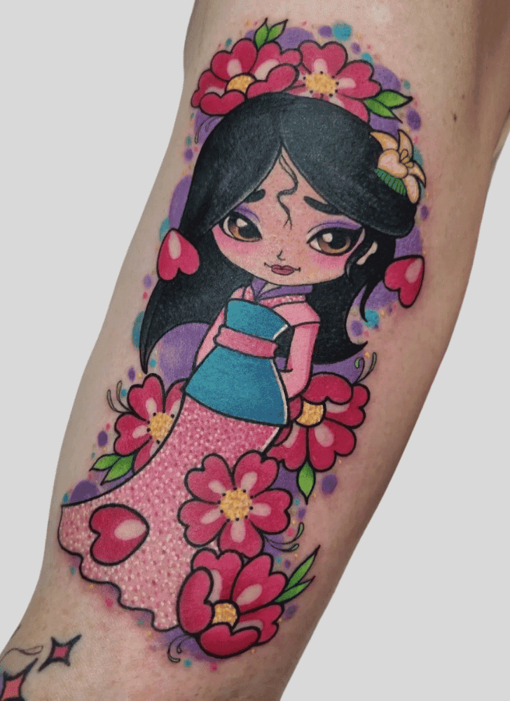 Princess Mulan Tattoo Portrait