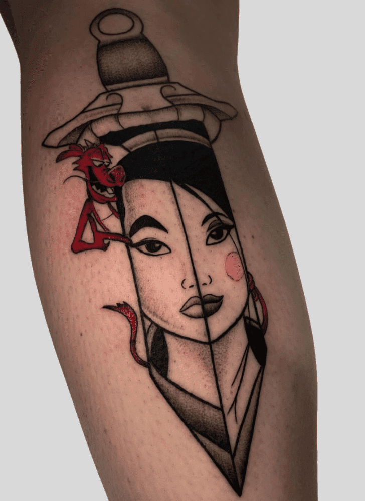 Princess Mulan Tattoo Figure