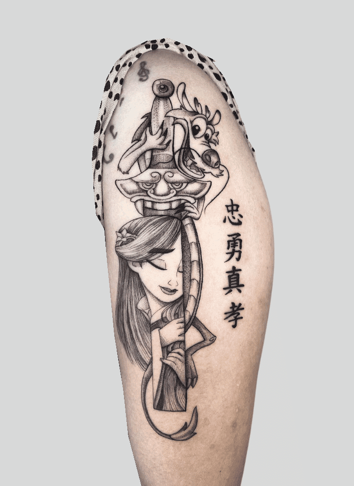 Princess Mulan Tattoo Photograph