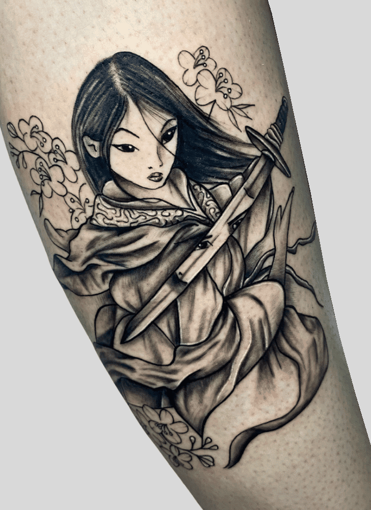 Princess Mulan Tattoo Shot