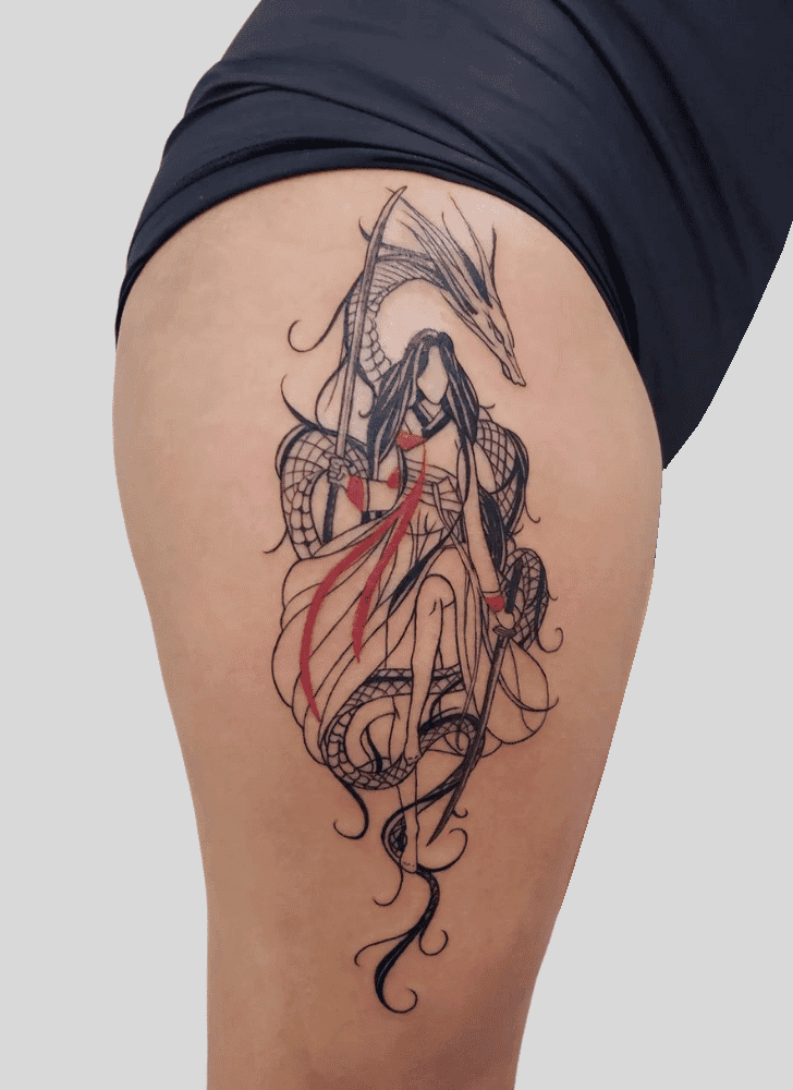 Princess Mulan Tattoo Snapshot