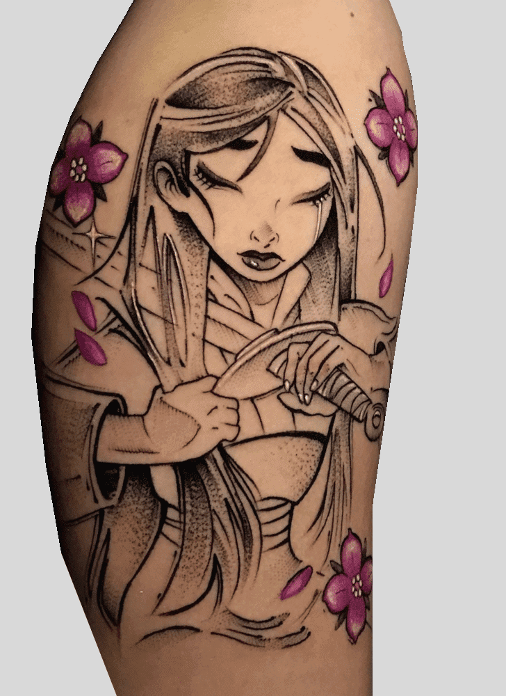 Princess Mulan Tattoo Design Image