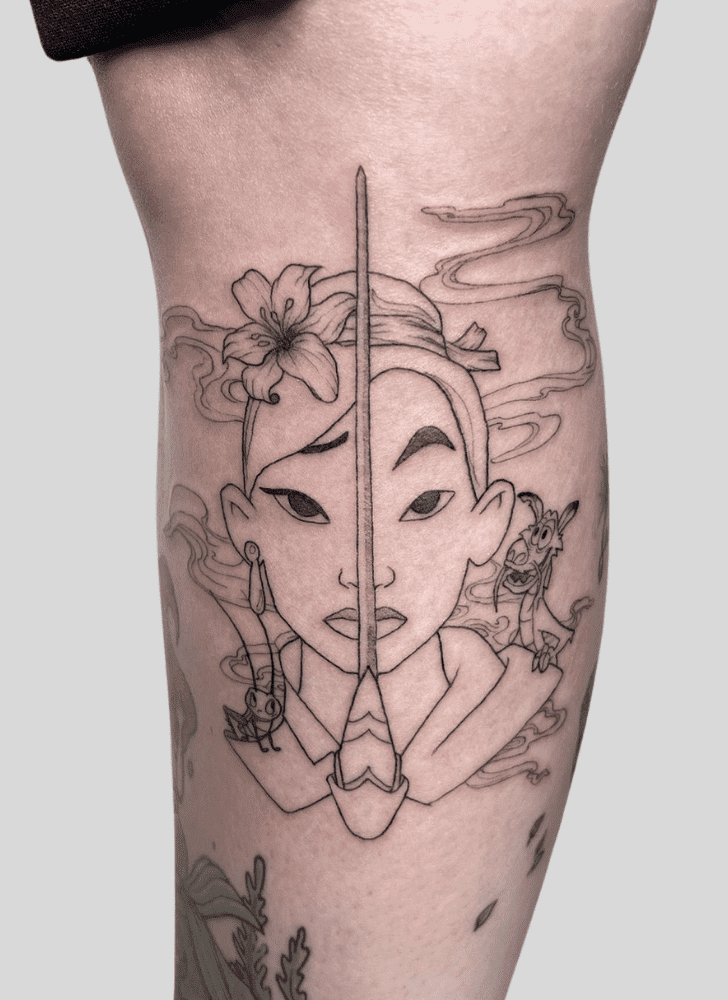 Princess Mulan Tattoo Snapshot