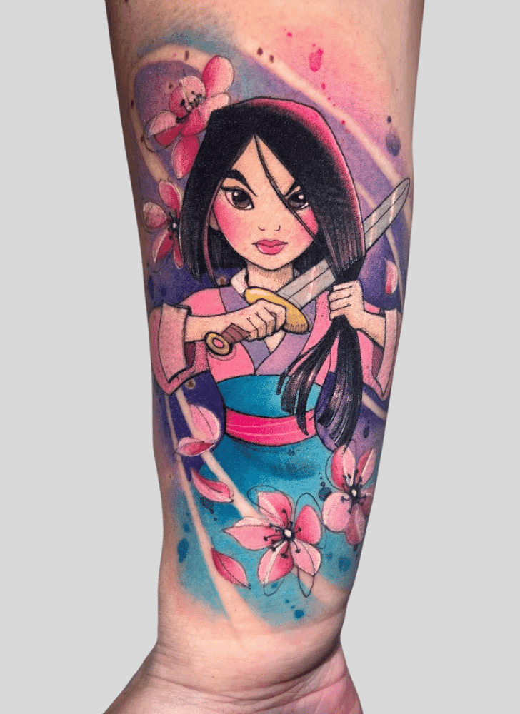 Princess Mulan Tattoo Portrait