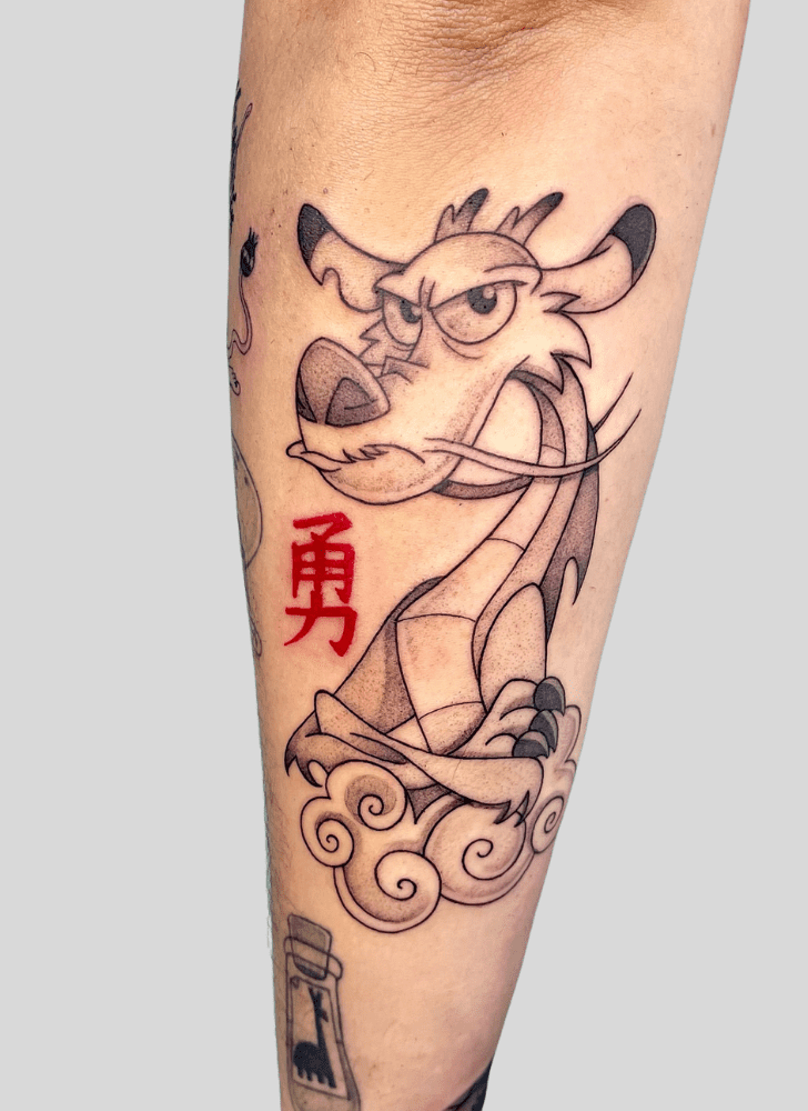 Mushu Tattoo Portrait