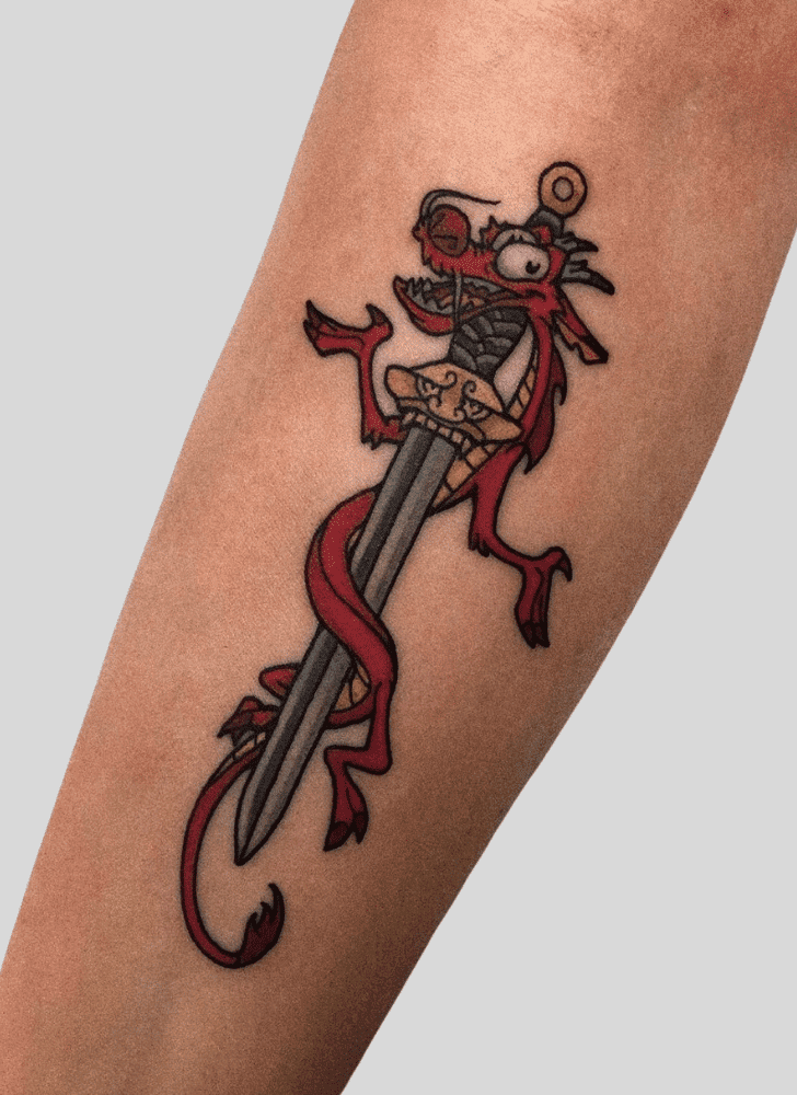 Mushu Tattoo Portrait