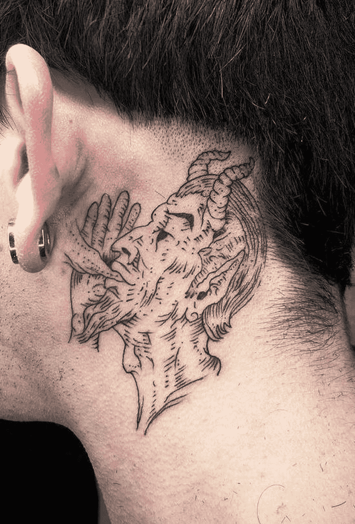 Neck Tattoo Shot