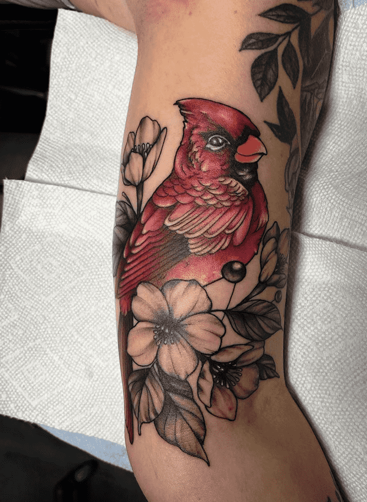 Northern Cardinal Tattoo Snapshot