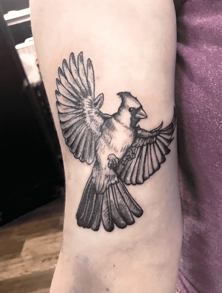 Northern Cardinal Tattoo Figure