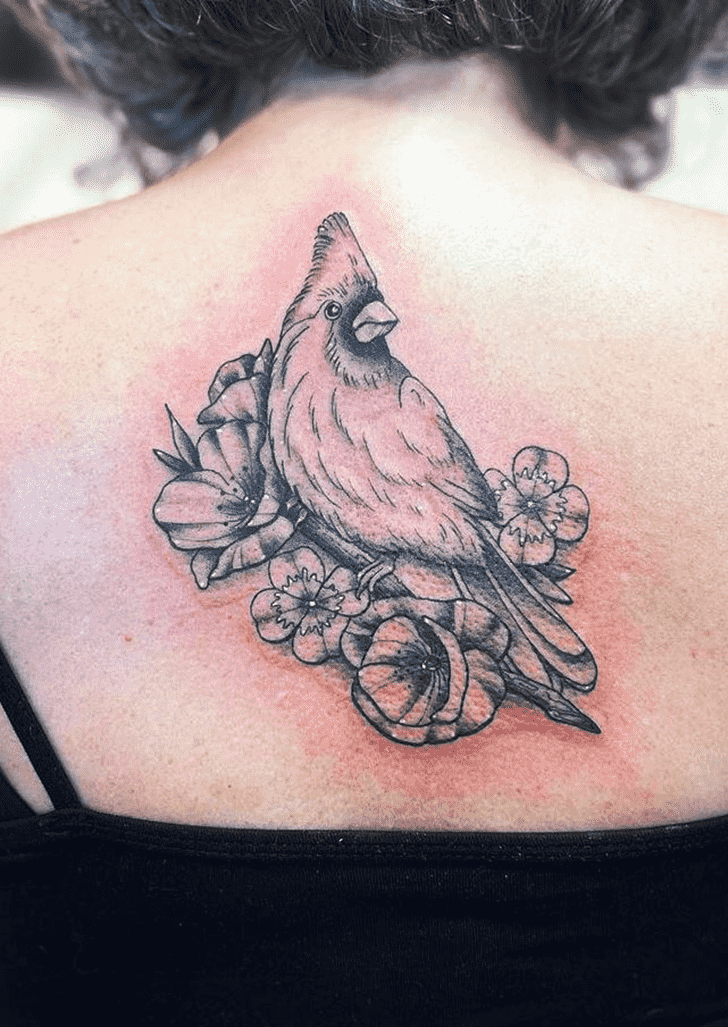 Northern Cardinal Tattoo Shot