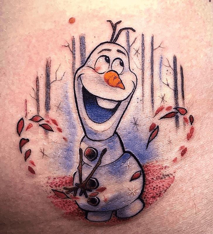 Olaf Tattoo Figure