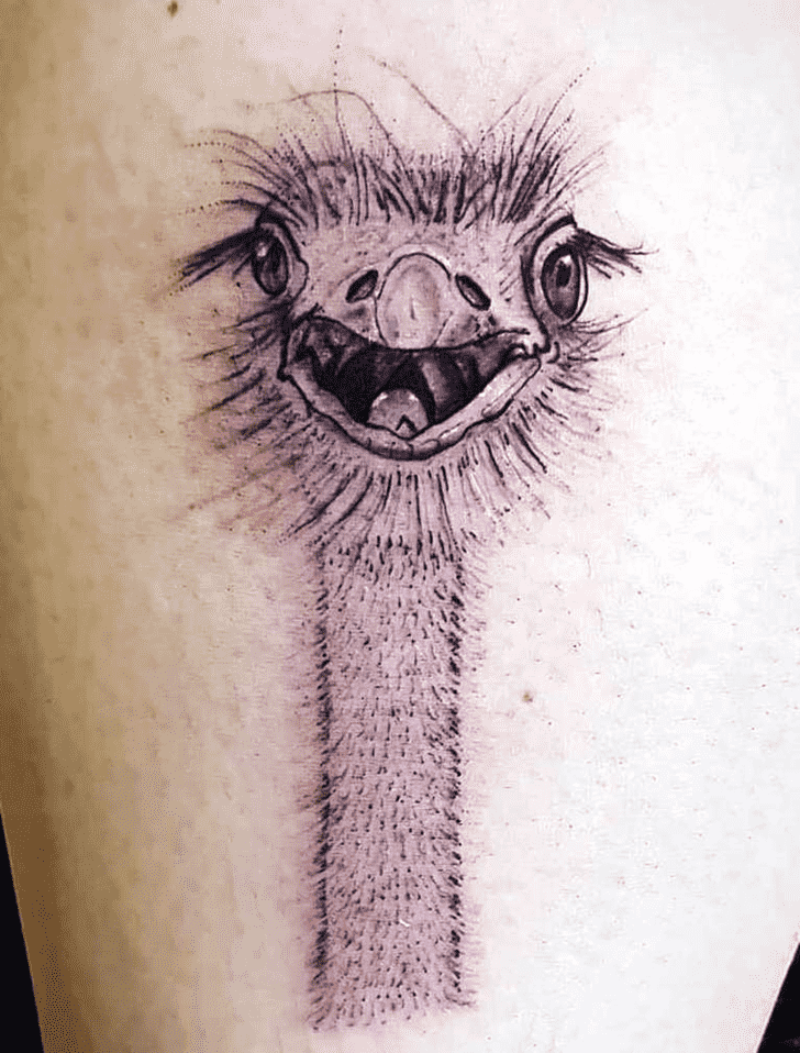 Ostrich Tattoo Design Image