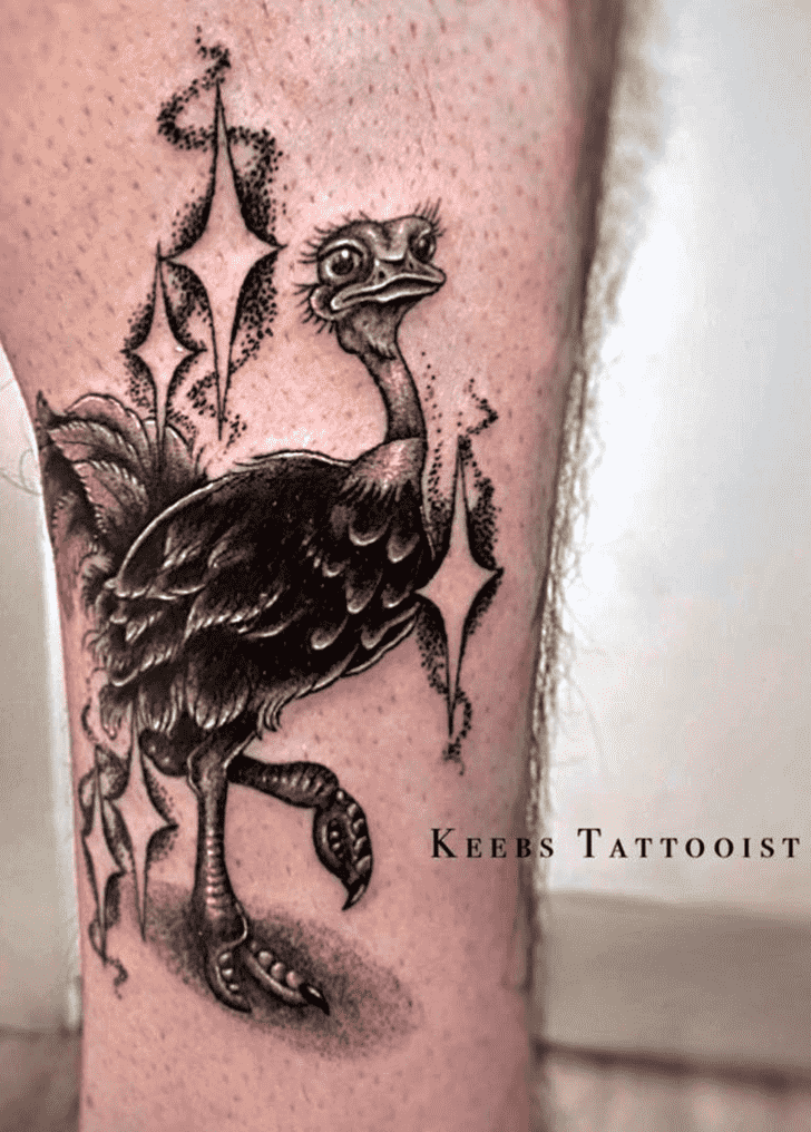 Ostrich Tattoo Figure