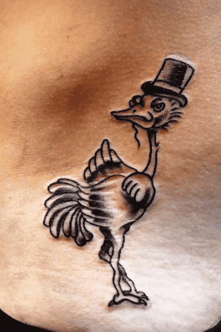 Ostrich Tattoo Shot