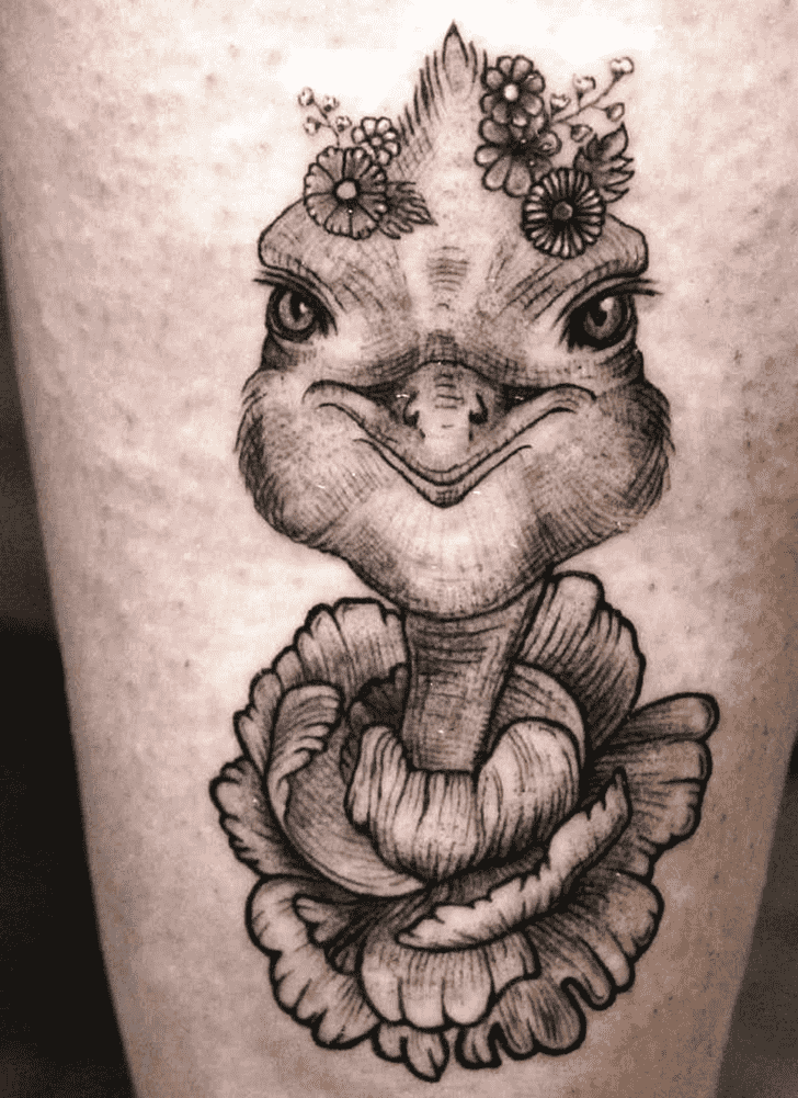 Ostrich Tattoo Ink