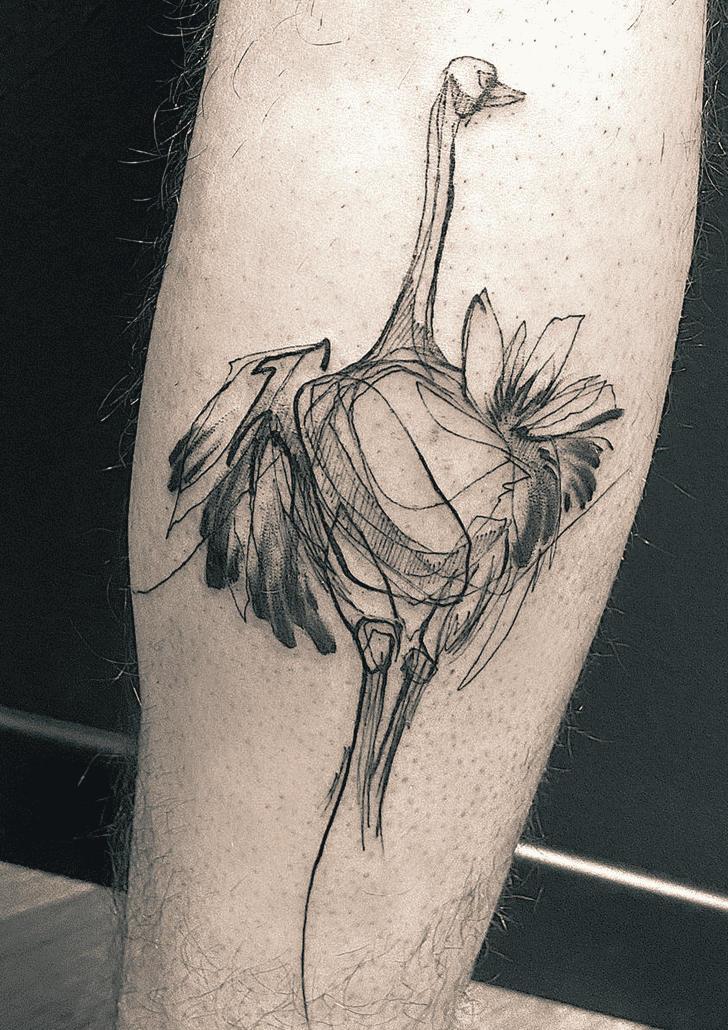 Ostrich Tattoo Snapshot