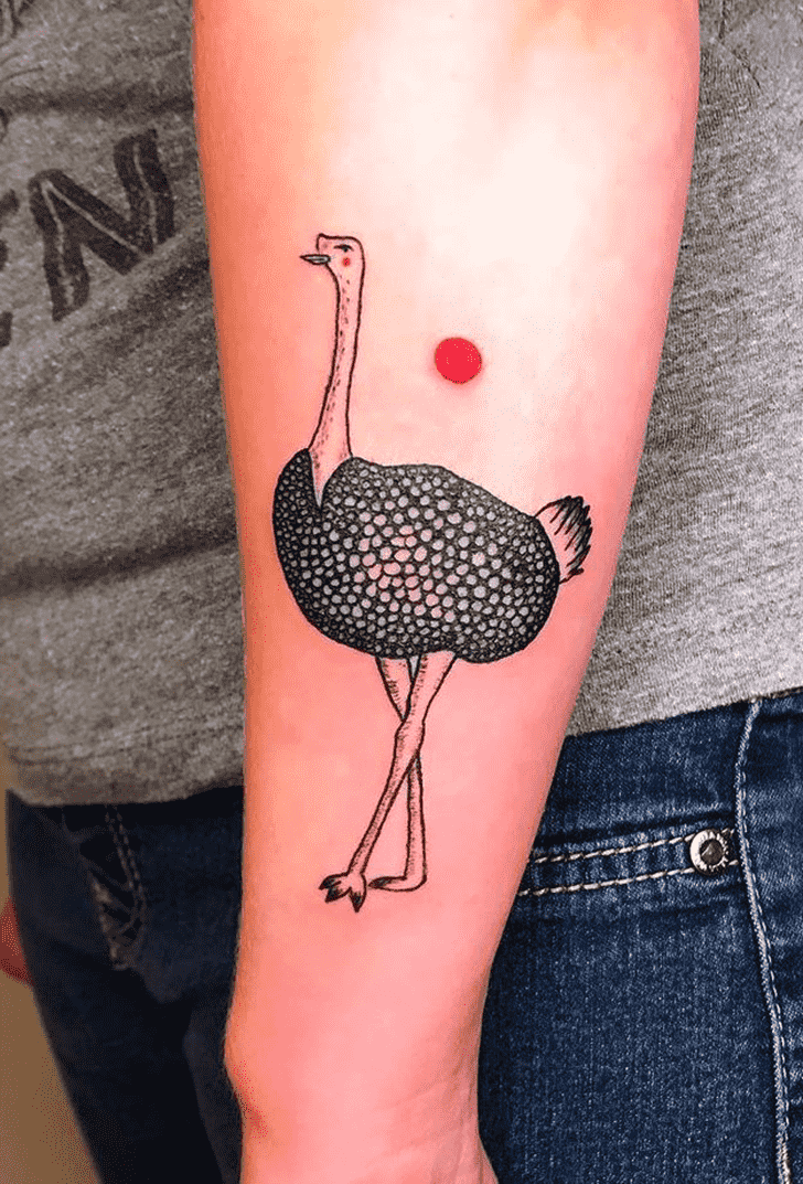 Ostrich Tattoo Portrait