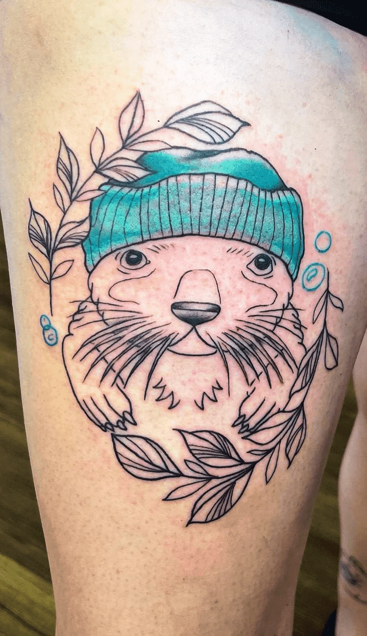 Otter Tattoo Portrait