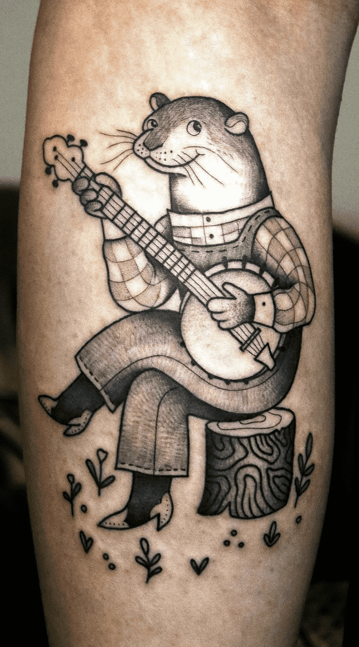 Otter Tattoo Portrait