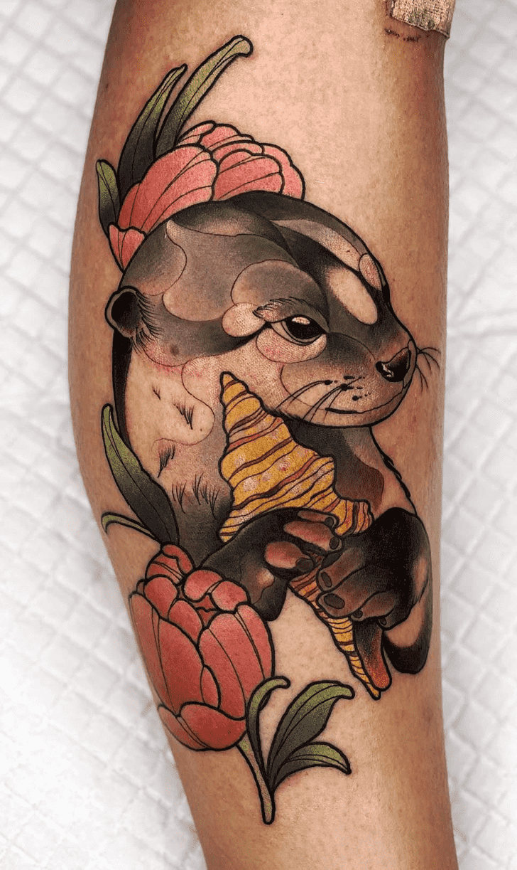 Otter Tattoo Figure