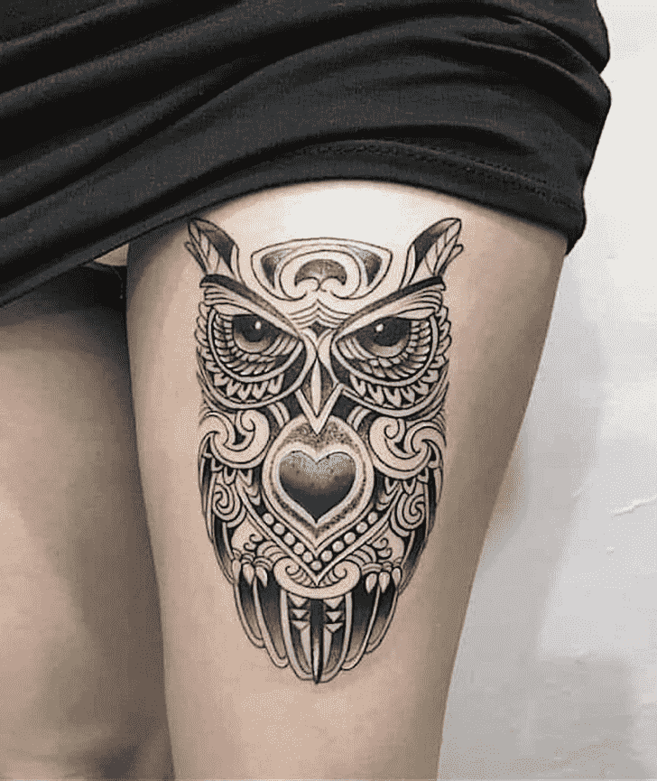 Owl Tattoo Portrait