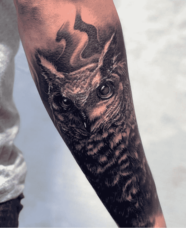 Owl Tattoo Shot