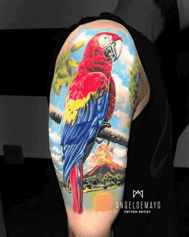 Parrot Tattoo Figure