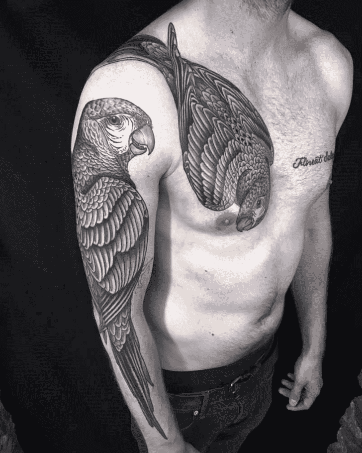 Parrot Tattoo Photograph