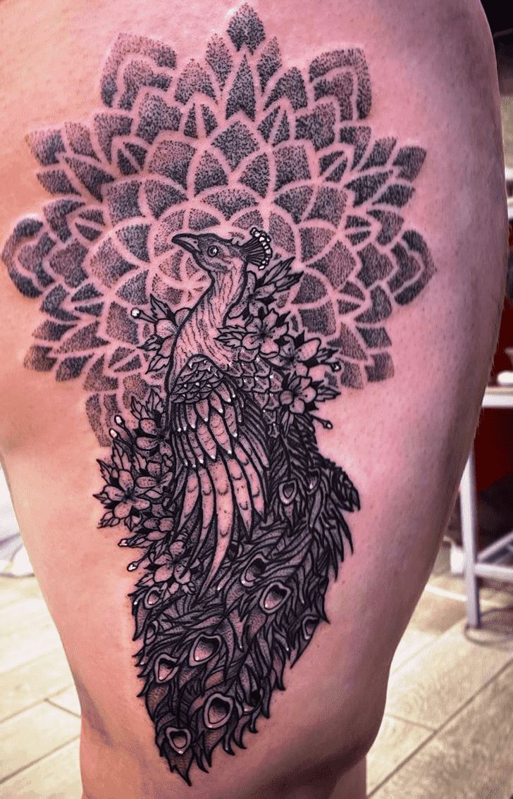 Peacock Tattoo Photograph