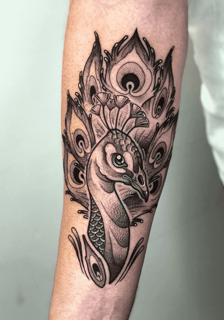 Peacock Tattoo Ink