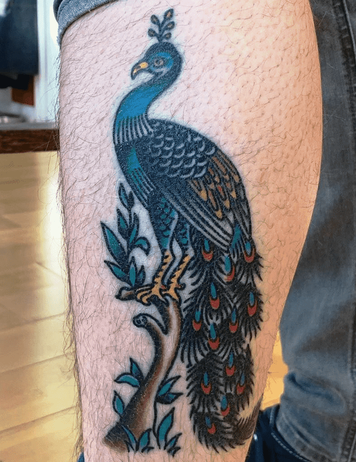 Peacock Tattoo Shot