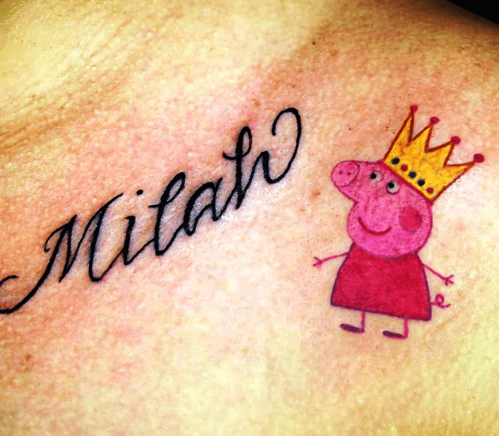 Peppa Pig Tattoo Design Image