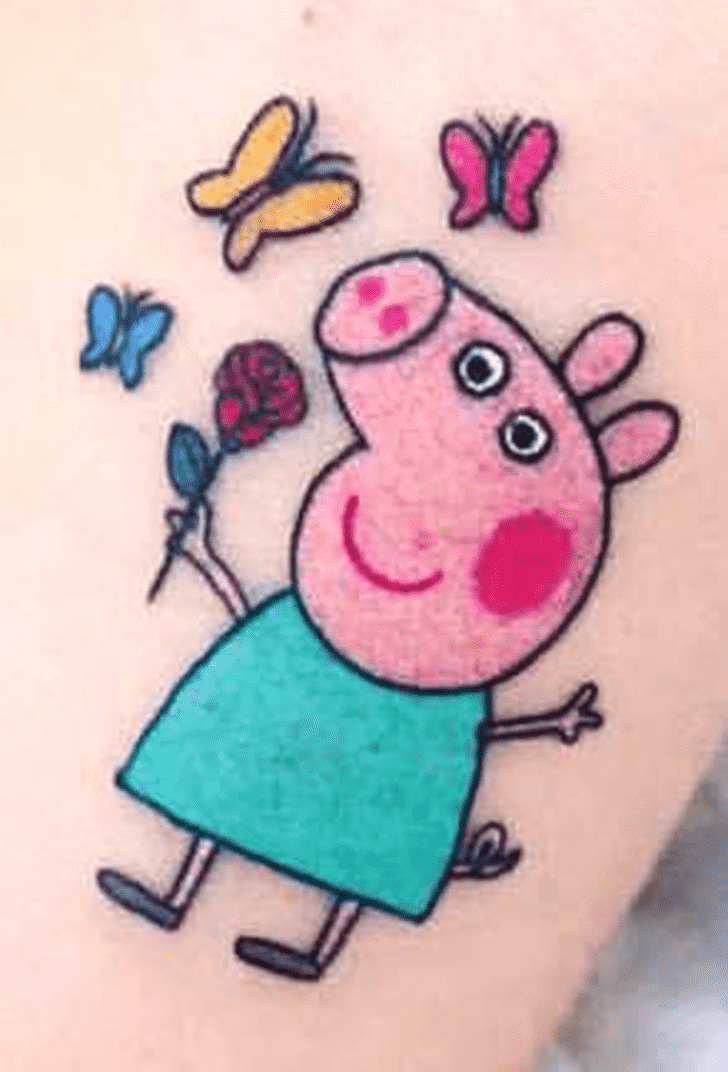 Peppa Pig Tattoo Portrait