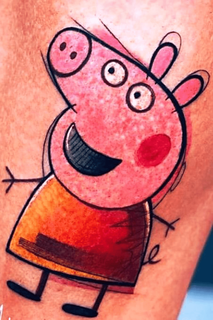 Peppa Pig Tattoo Figure