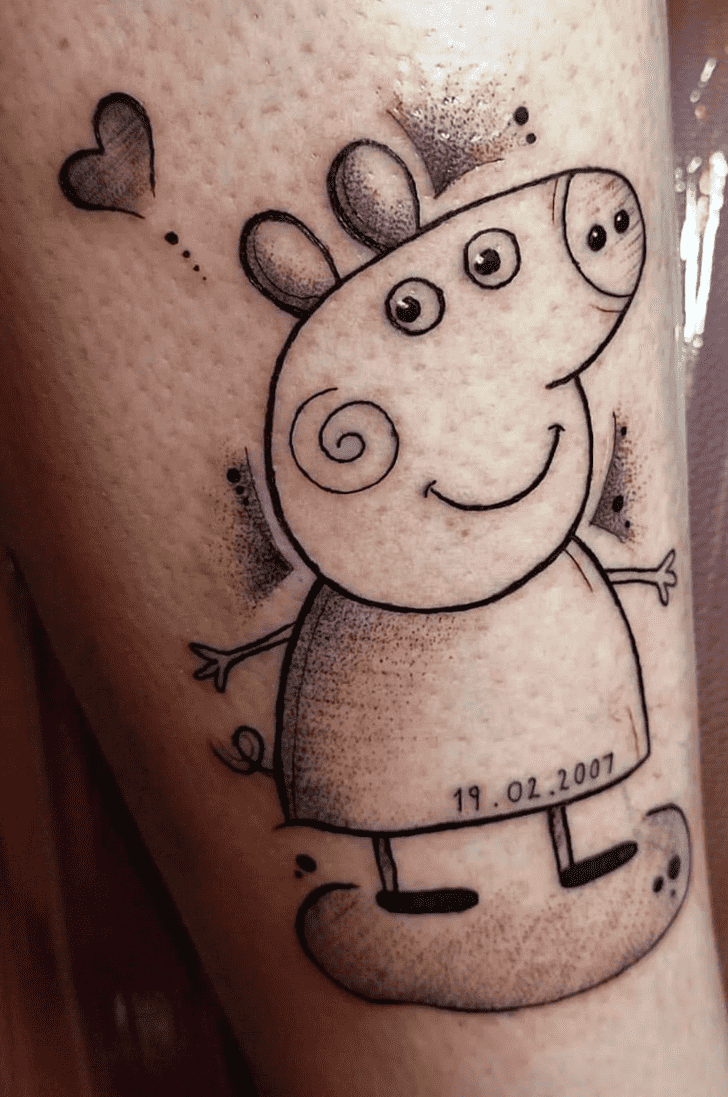 Peppa Pig Tattoo Design Image